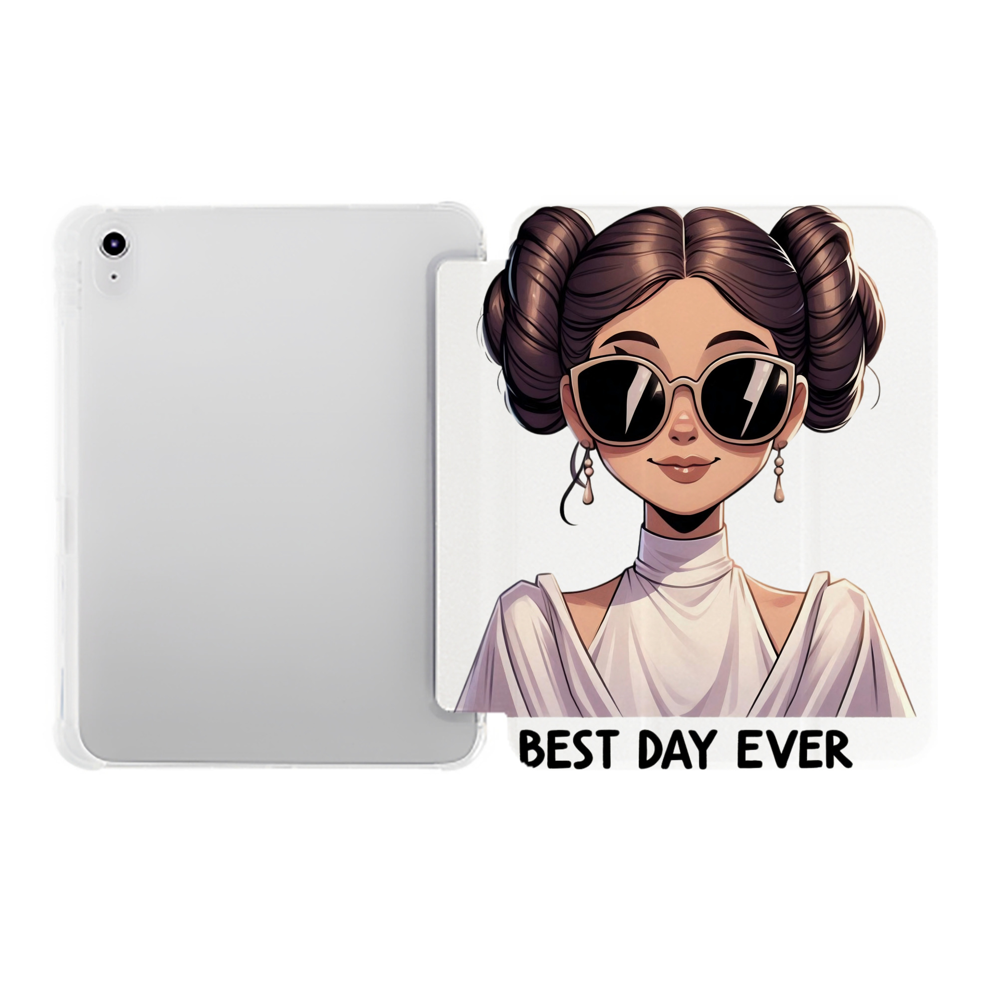 （画像用） スター・ウォーズ Star Wars IPad ケース ペン収納付き 三つ折りスタンド PUレザー×シリコン 対応機種9.5/10.5/10.9インチ